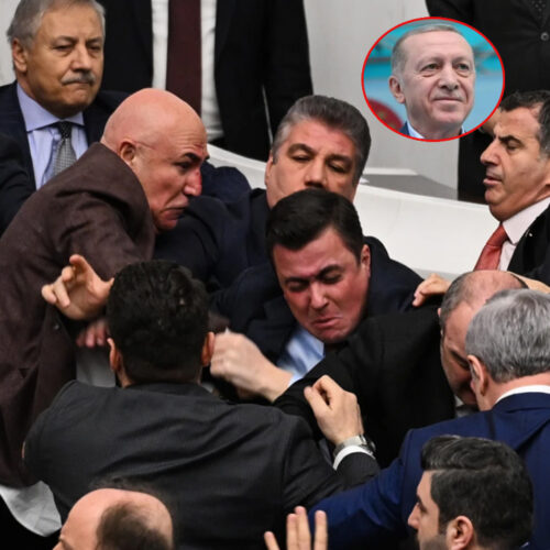 टर्कीको संसद्‌मा सांसदबीच मुक्का हानाहान