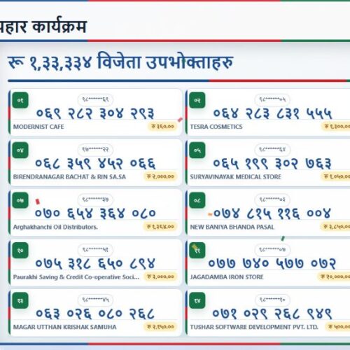 करदाता प्रोत्साहन कार्यक्रममा पर्साका लालबाबुलाई १० लाख